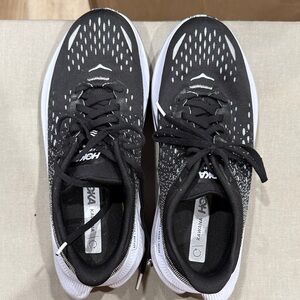 Hoka Black & White Performance Running Shoes